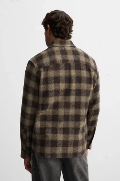 Best CAMISA CUADROS ESTRUCTURA Hombre Camisas|Sobrecamisas
