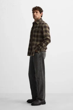 Best CAMISA CUADROS ESTRUCTURA Hombre Camisas|Sobrecamisas