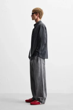 Sale CAMISA CUADROS RELAXED FIT Hombre Camisas