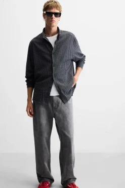 Sale CAMISA CUADROS RELAXED FIT Hombre Camisas