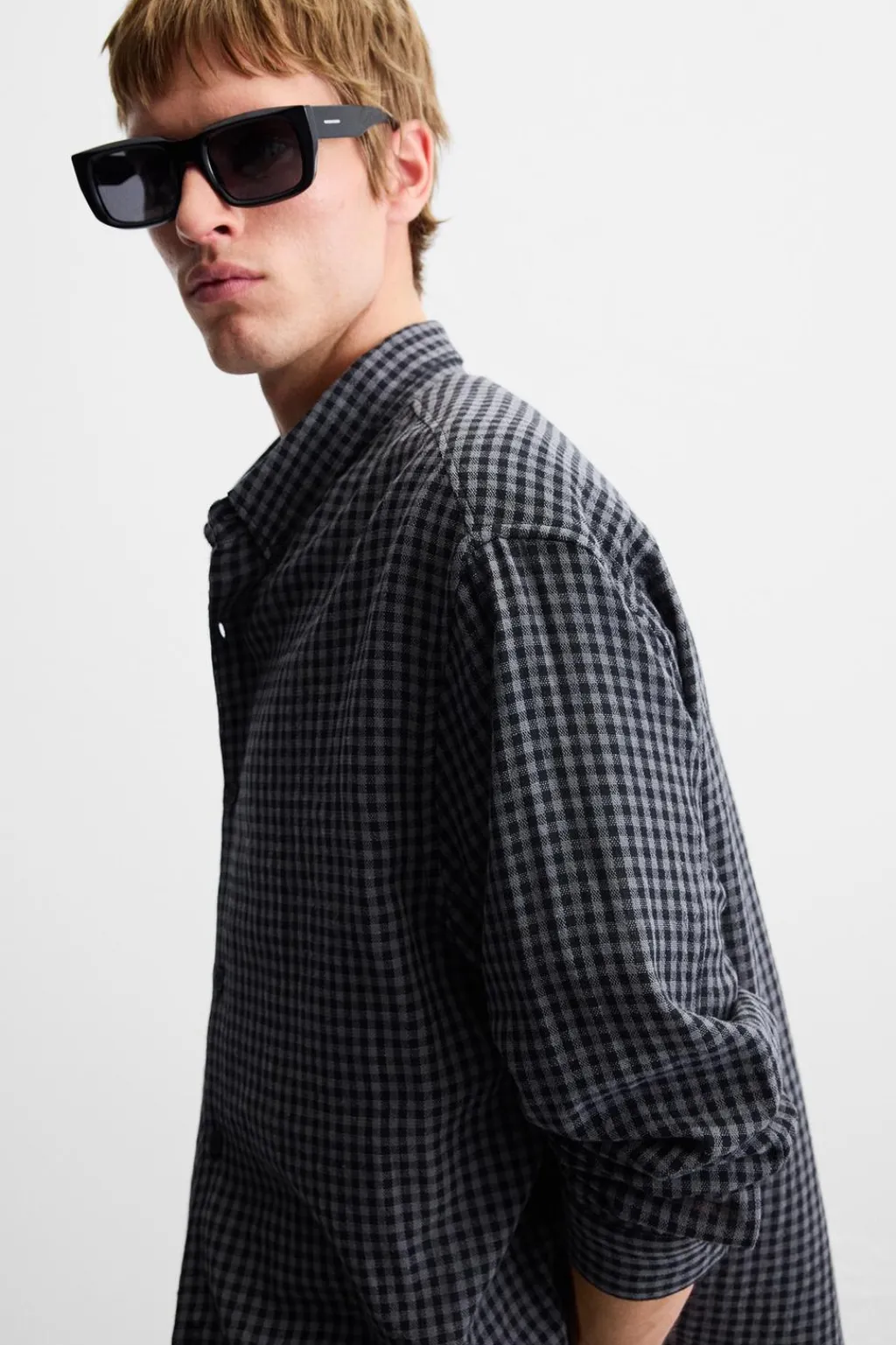 Sale CAMISA CUADROS RELAXED FIT Hombre Camisas