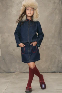 Niños ZARA 6 - 14 Años·Blusas / Camisas<CAMISA DENIM CUELLO ONDAS LIMITED EDITION