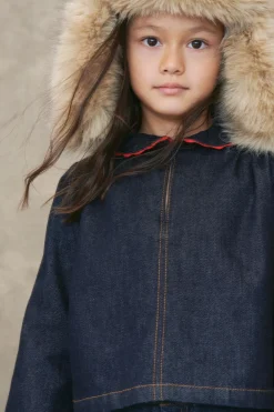 Niños ZARA 6 - 14 Años·Blusas / Camisas<CAMISA DENIM CUELLO ONDAS LIMITED EDITION