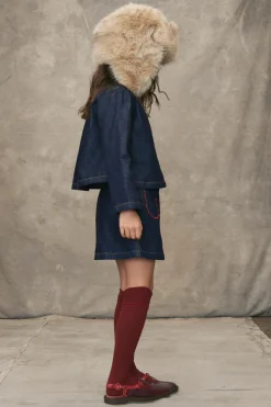 Niños ZARA 6 - 14 Años·Blusas / Camisas<CAMISA DENIM CUELLO ONDAS LIMITED EDITION