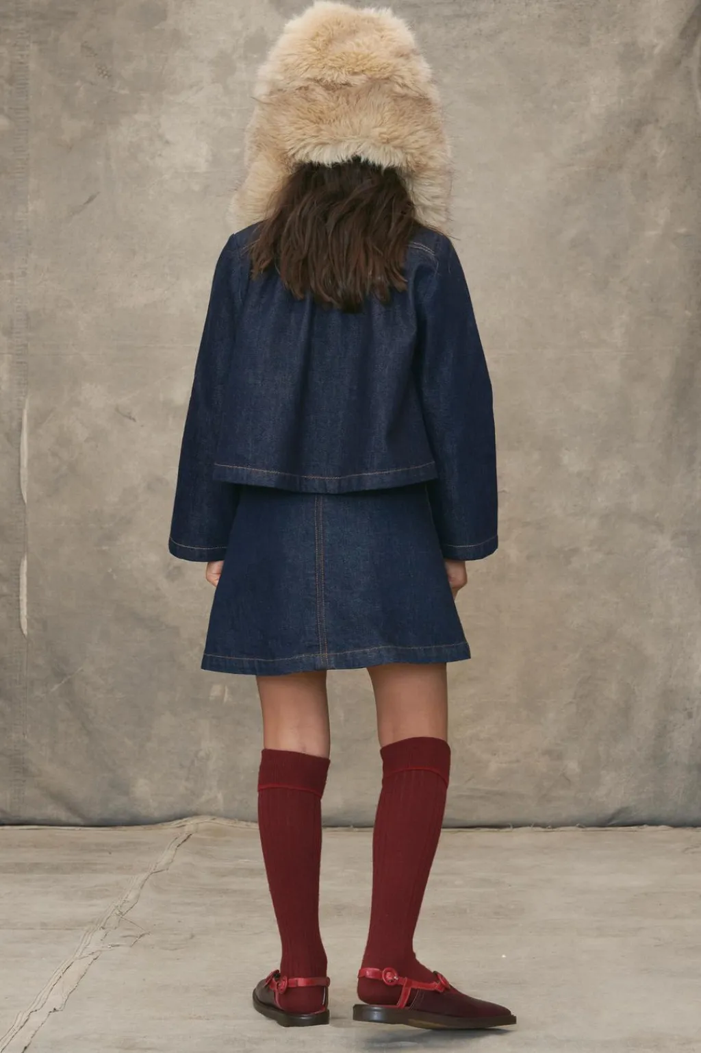Niños ZARA 6 - 14 Años·Blusas / Camisas<CAMISA DENIM CUELLO ONDAS LIMITED EDITION