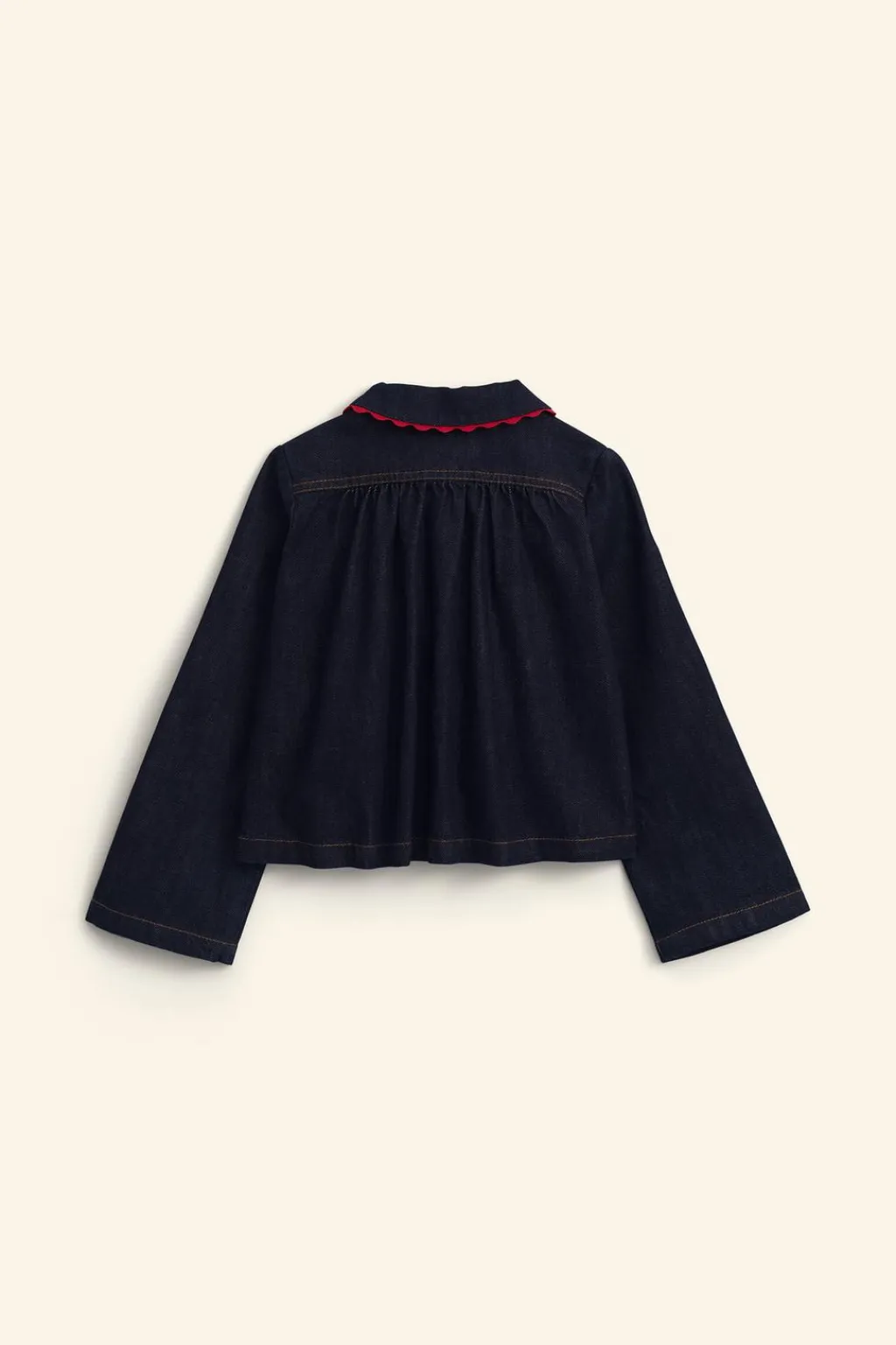 Niños ZARA 6 - 14 Años·Blusas / Camisas<CAMISA DENIM CUELLO ONDAS LIMITED EDITION