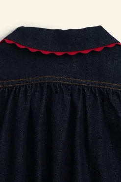 Niños ZARA 6 - 14 Años·Blusas / Camisas<CAMISA DENIM CUELLO ONDAS LIMITED EDITION