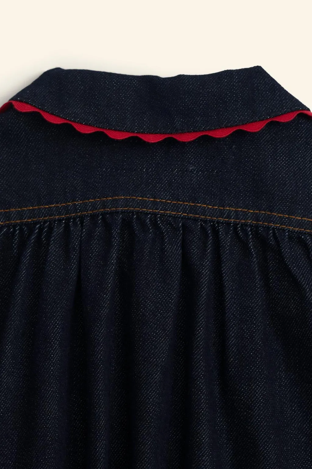 Niños ZARA 6 - 14 Años·Blusas / Camisas<CAMISA DENIM CUELLO ONDAS LIMITED EDITION