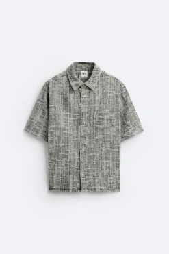 Best CAMISA DENIM JACQUARD Hombre Camisas