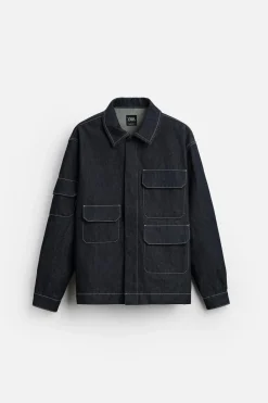Hot CAMISA DENIM OVERSIZE BOLSILLOS Hombre Camisas|Sobrecamisas