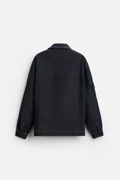 Hot CAMISA DENIM OVERSIZE BOLSILLOS Hombre Camisas|Sobrecamisas