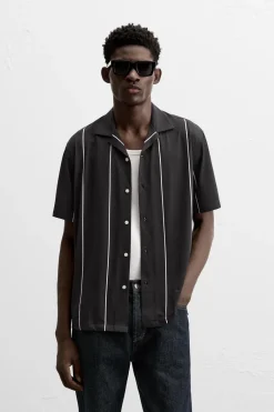 Best CAMISA ELÁSTICA RAYAS Hombre Camisas
