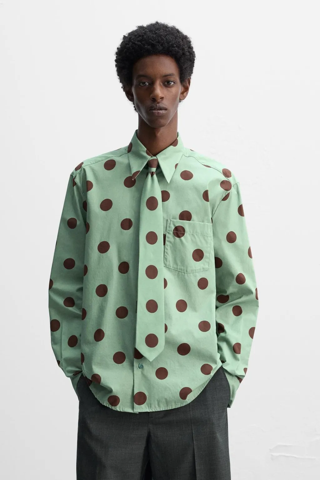 Sale CAMISA ESTAMPADO LUNARES X HARRY LAMBERT Hombre Camisas