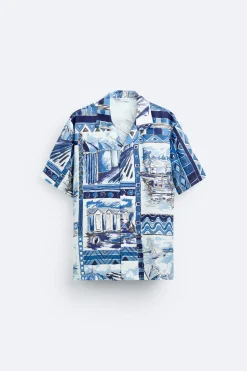 Sale CAMISA ESTAMPADO PAISAJES Hombre Camisas