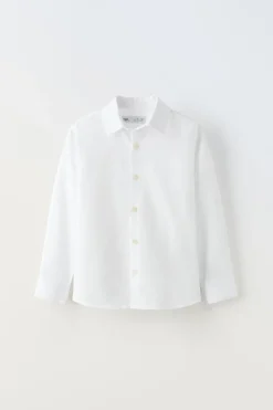 Niños ZARA 6 - 14 Años·Camisas / Sobrecamisas<CAMISA ESTRUCTURA