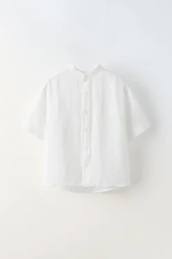 Niños ZARA 6 - 14 Años·Camisas / Sobrecamisas<CAMISA LINO