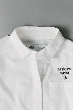 Niños ZARA 6 - 14 Años·Blusas / Camisas|6 - 14 Años·Edited / Personalizable<CAMISA POPELÍN
