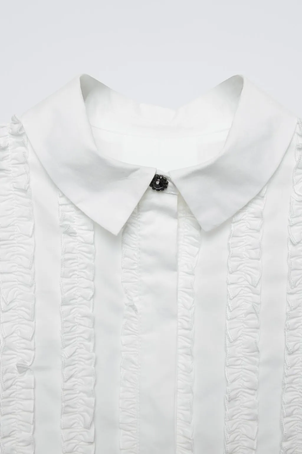 Niños ZARA 6 - 14 Años·Blusas / Camisas<CAMISA POPELÍN CHORRERAS