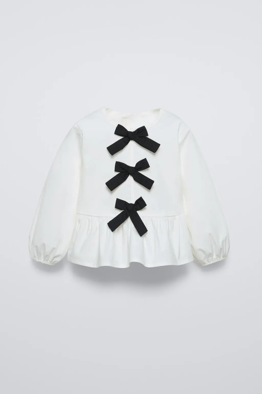 Niños ZARA 1½ - 6 Años·Camisas<CAMISA POPELÍN LAZOS