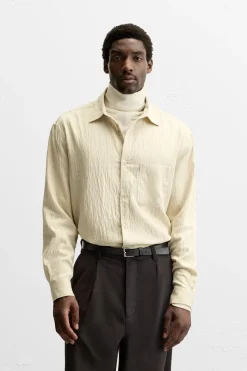 Sale CAMISA RAYAS MEZCLA MODAL Hombre Camisas