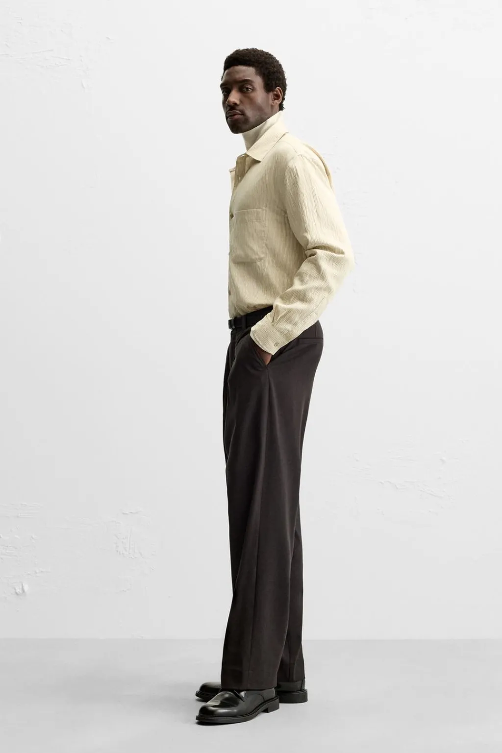 Sale CAMISA RAYAS MEZCLA MODAL Hombre Camisas