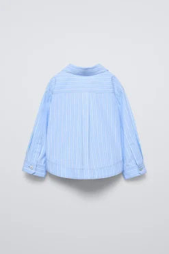 Niños ZARA 1½ - 6 Años·Camisas<CAMISA RAYAS PARCHE OSO