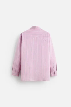 Sale CAMISA RELAXED FIT RAYAS Hombre Camisas