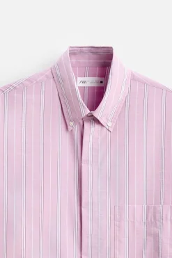 Sale CAMISA RELAXED FIT RAYAS Hombre Camisas