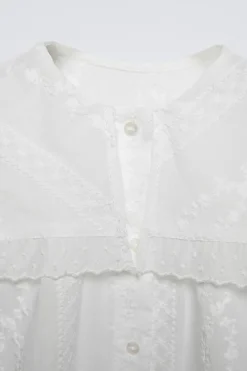 Niños ZARA 1½ - 6 Años·Camisas<CAMISA ROMÁNTICA BORDADOS