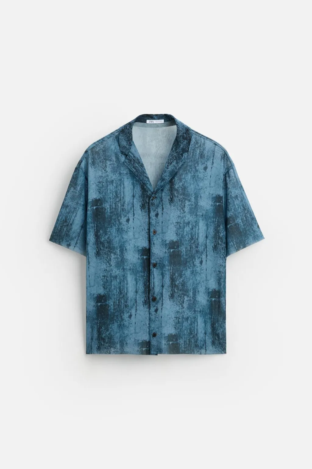 Sale CAMISA SEMITRANSPARENTE ESTAMPADA Hombre Camisas