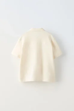 Niños ZARA 6 - 14 Años·Camisas / Sobrecamisas<CAMISA TEXTURA BORDADOS
