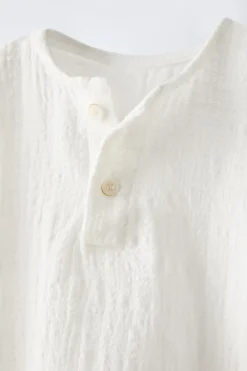 Niños ZARA 6 - 18 Meses·Camisetas<CAMISA TEXTURA PANADERO