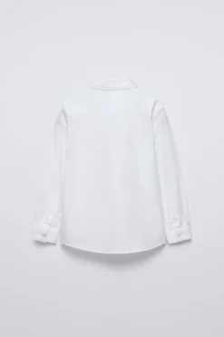 Niños ZARA 6 - 14 Años·Camisas / Sobrecamisas|6 - 14 Años·Trajes<CAMISA VESTIR ALGODÓN