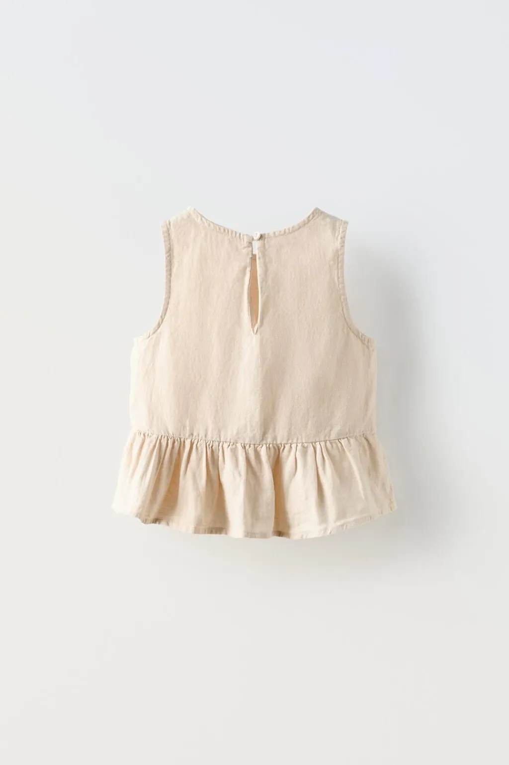 Niños ZARA 1½ - 6 Años·Camisas|6 - 18 Meses·Camisetas<CAMISA VOLANTE CON LINO