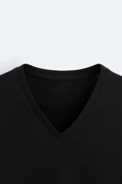 Clearance CAMISETA BASICA CUELLO PICO Hombre Camisetas