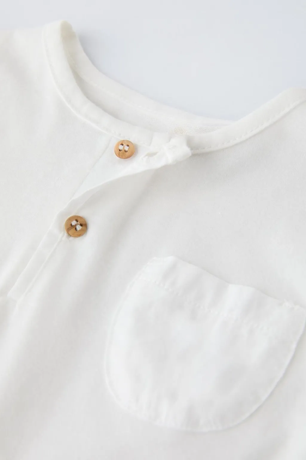 Niños ZARA 0 - 6 Meses·Camisetas|0 - 6 Meses·Básicos<CAMISETA BOLSILLO