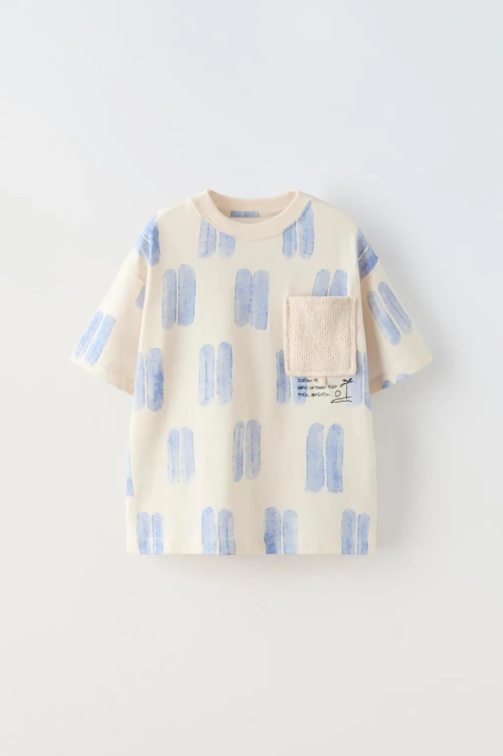 Niños ZARA 6 - 14 Años·Camisetas<CAMISETA BOLSILLO CROCHET