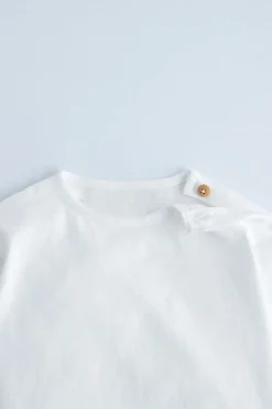 Niños ZARA 0 - 6 Meses·Camisetas|0 - 6 Meses·Básicos<CAMISETA BOTÓN