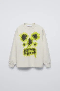 Niños ZARA 6 - 14 Años·Camisetas<CAMISETA CALAVERA