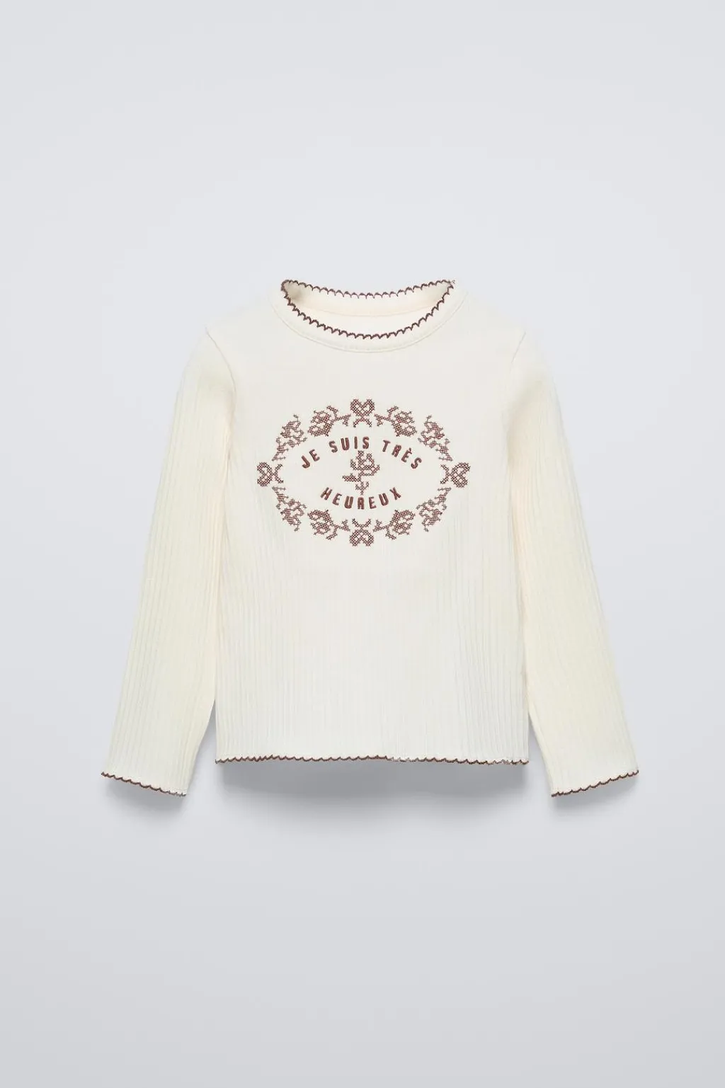 Niños ZARA 1½ - 6 Años·Camisetas<CAMISETA CANALÉ BORDADOS
