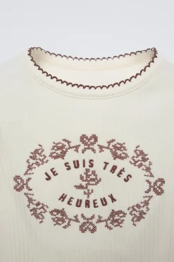 Niños ZARA 1½ - 6 Años·Camisetas<CAMISETA CANALÉ BORDADOS