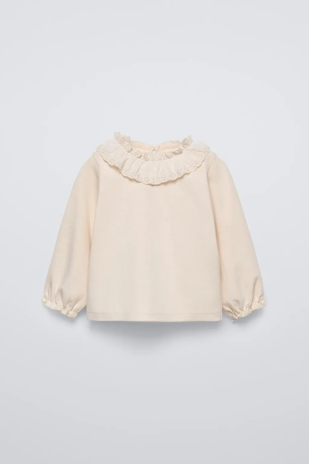 Niños ZARA 6 - 18 Meses·Camisetas|6 - 18 Meses·Camisas<CAMISETA CUELLO BORDADO SUIZO