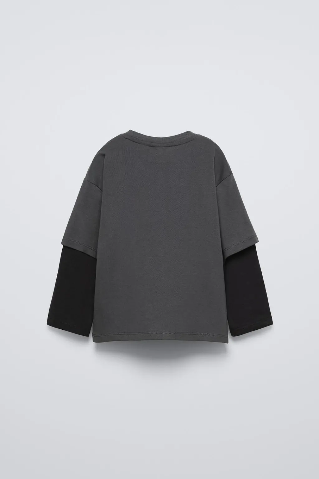 Niños ZARA 1½ - 6 Años·Camisetas|6 - 18 Meses·Camisetas<CAMISETA DOBLE MANGA LOGO FLOCK