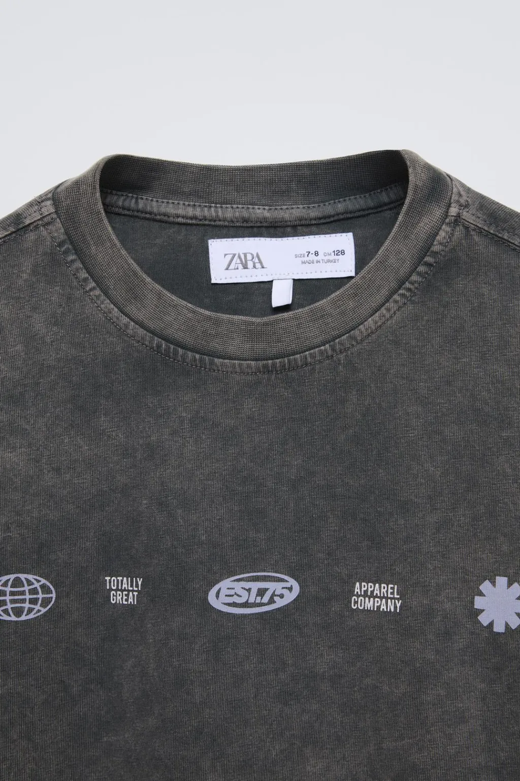 Niños ZARA 6 - 14 Años·Camisetas<CAMISETA EFECTO LAVADO