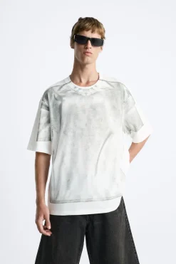 Clearance CAMISETA ESTAMPADO ABSTRACTO Hombre Camisetas