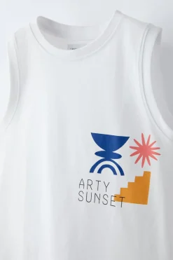 Niños ZARA 6 - 14 Años·Camisetas<CAMISETA ESTAMPADO ARTY SUNSET
