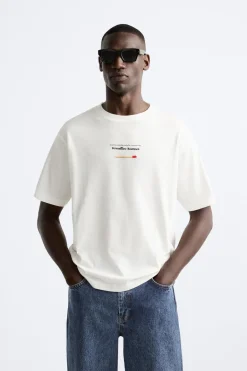 Sale CAMISETA ESTAMPADO CONTRASTE Hombre Camisetas