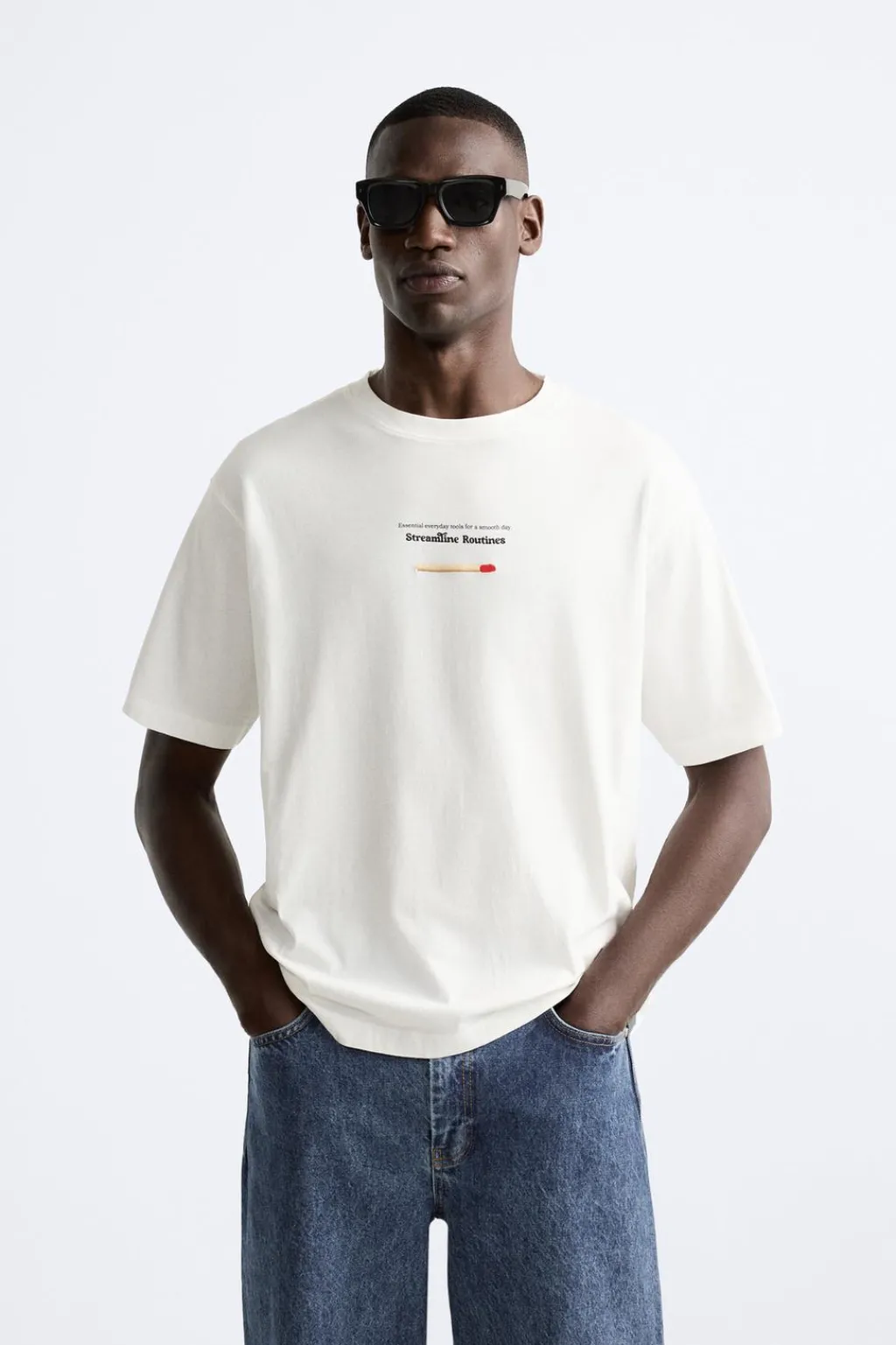 Sale CAMISETA ESTAMPADO CONTRASTE Hombre Camisetas