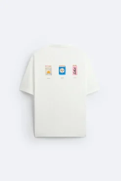 Sale CAMISETA ESTAMPADO CONTRASTE Hombre Camisetas
