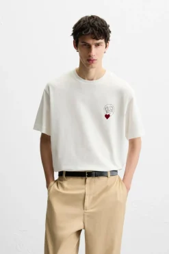 Clearance CAMISETA ESTAMPADO CORAZÓN Hombre Camisetas